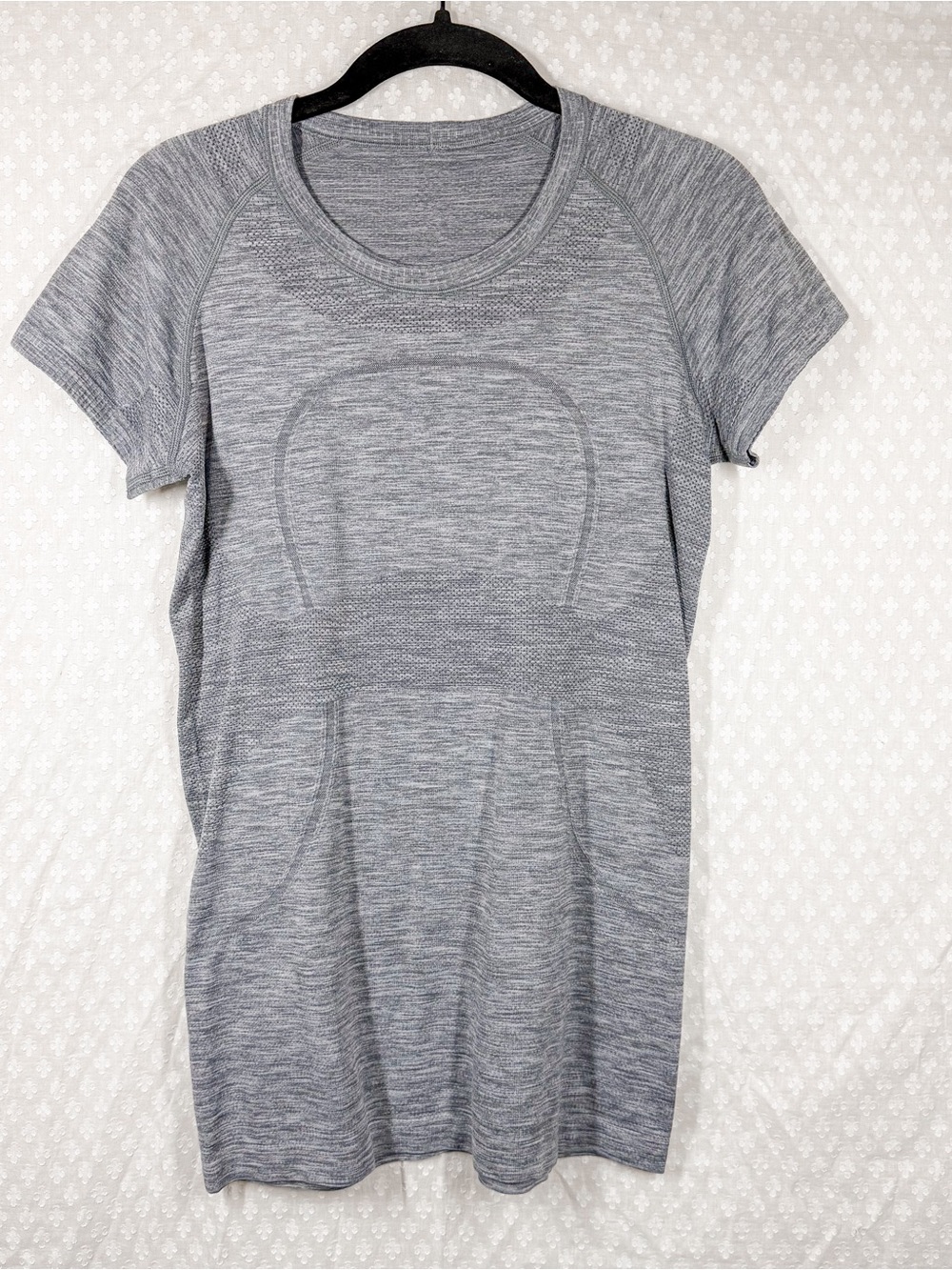 Lululemon Grey Space Dye Swiftly Tech Short Sleeve Top